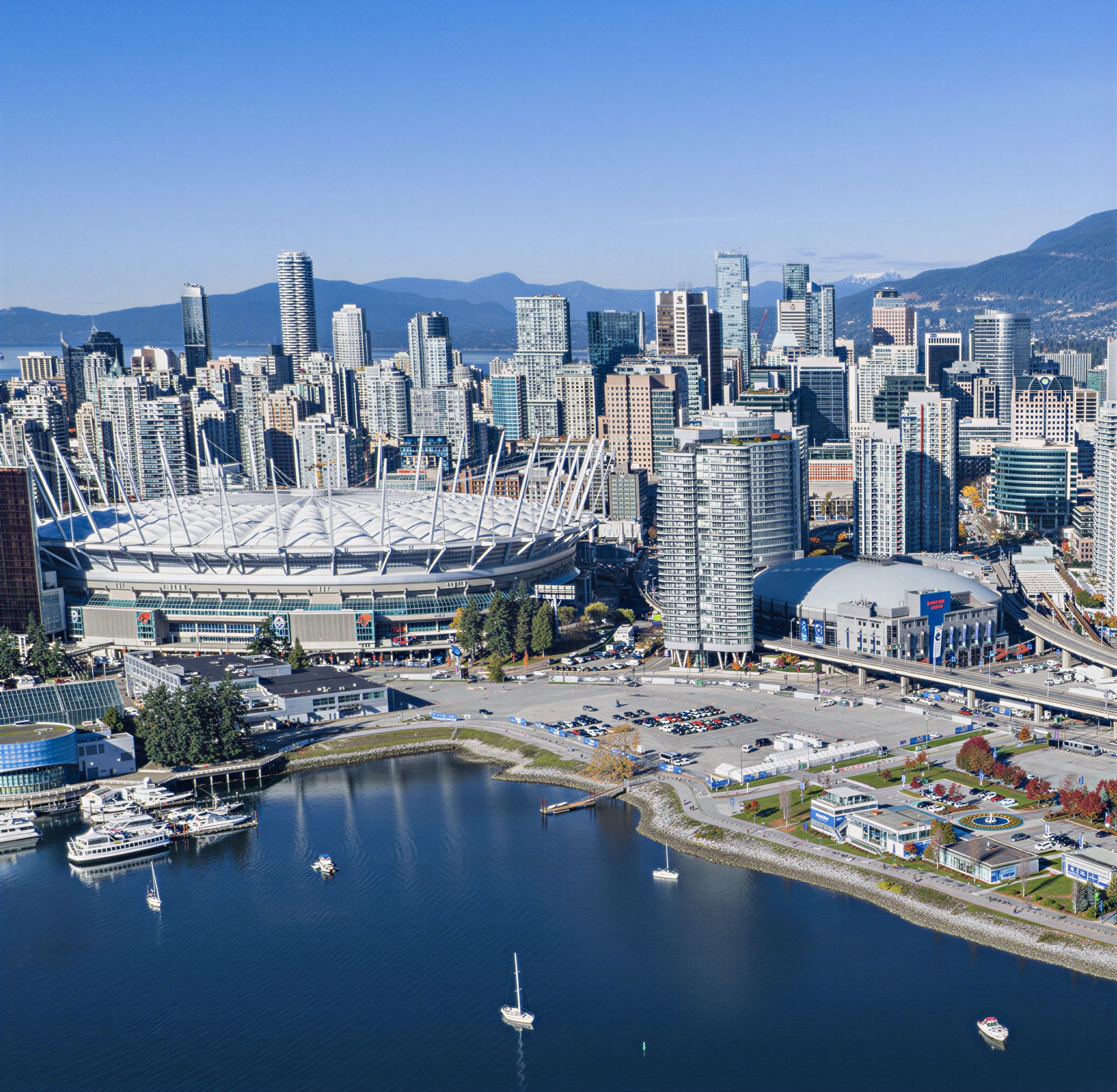 The new roof on BC Place Stadium